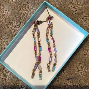 Beautiful multicolored earrings bought at boutique in LA at a sample sale